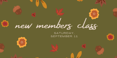 New Members Class