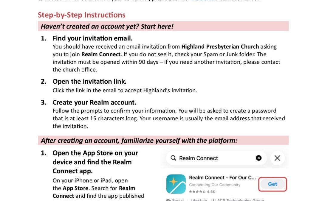 How to Join Realm Connect (Apple)