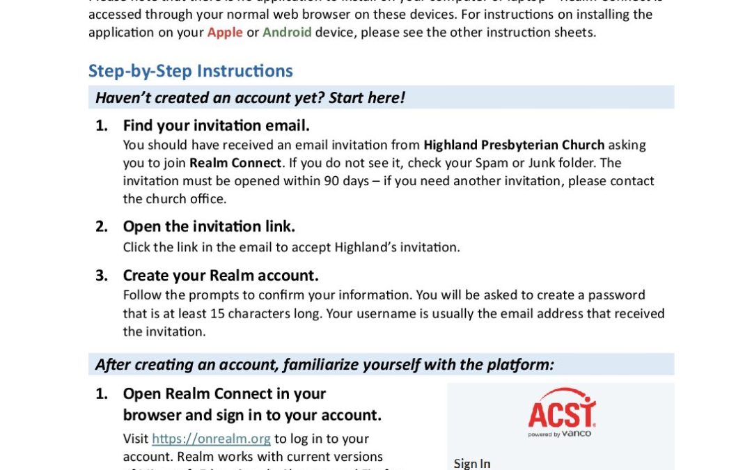 How to Join Realm Connect (Windows)