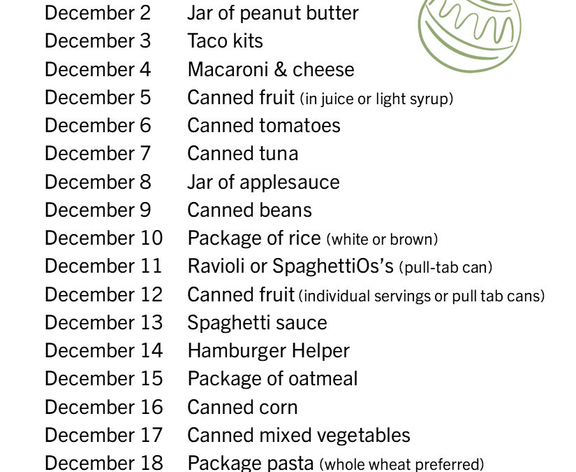 Reverse Advent Calendar