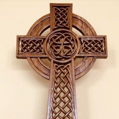 Celtic Cross, Hand Carved